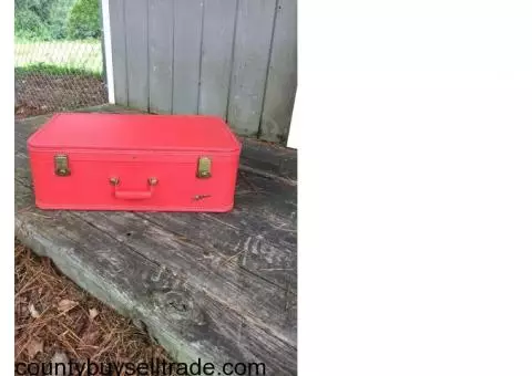 Red Vintage Suitcase