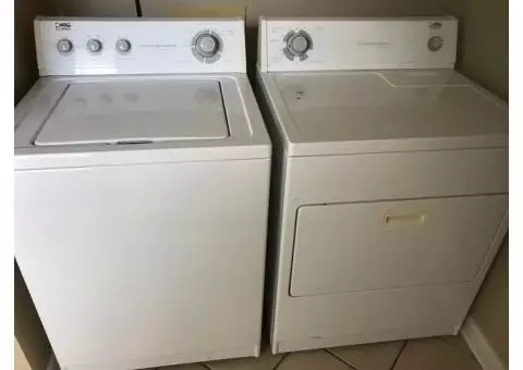 Whirlpool Estate Washer and Dryer